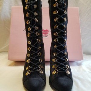 Penny Loves Kenny Women's Argent Velvet Boot - 6.5